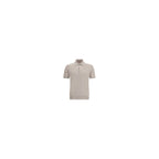 Brunello Cucinelli Beige Cotton Polo Shirt