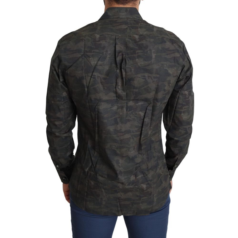 Dolce & Gabbana Multicolor Cotton Pattern Shirt