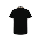 Burberry Black Cotton Polo Shirt