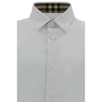 Burberry White Cotton Dress Shirt