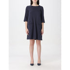 Max Mara Blue Cotton Casual Dress