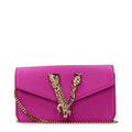 Versace Pink Satin Clutch Bag
