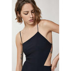 Patrizia Pepe Black Nylon Jumpsuit