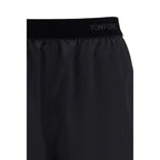 Tom Ford Black Silk Bermuda Shorts
