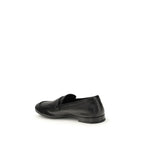 Prada Black Calf Leather Bos Taurus Slip-On Loafers
