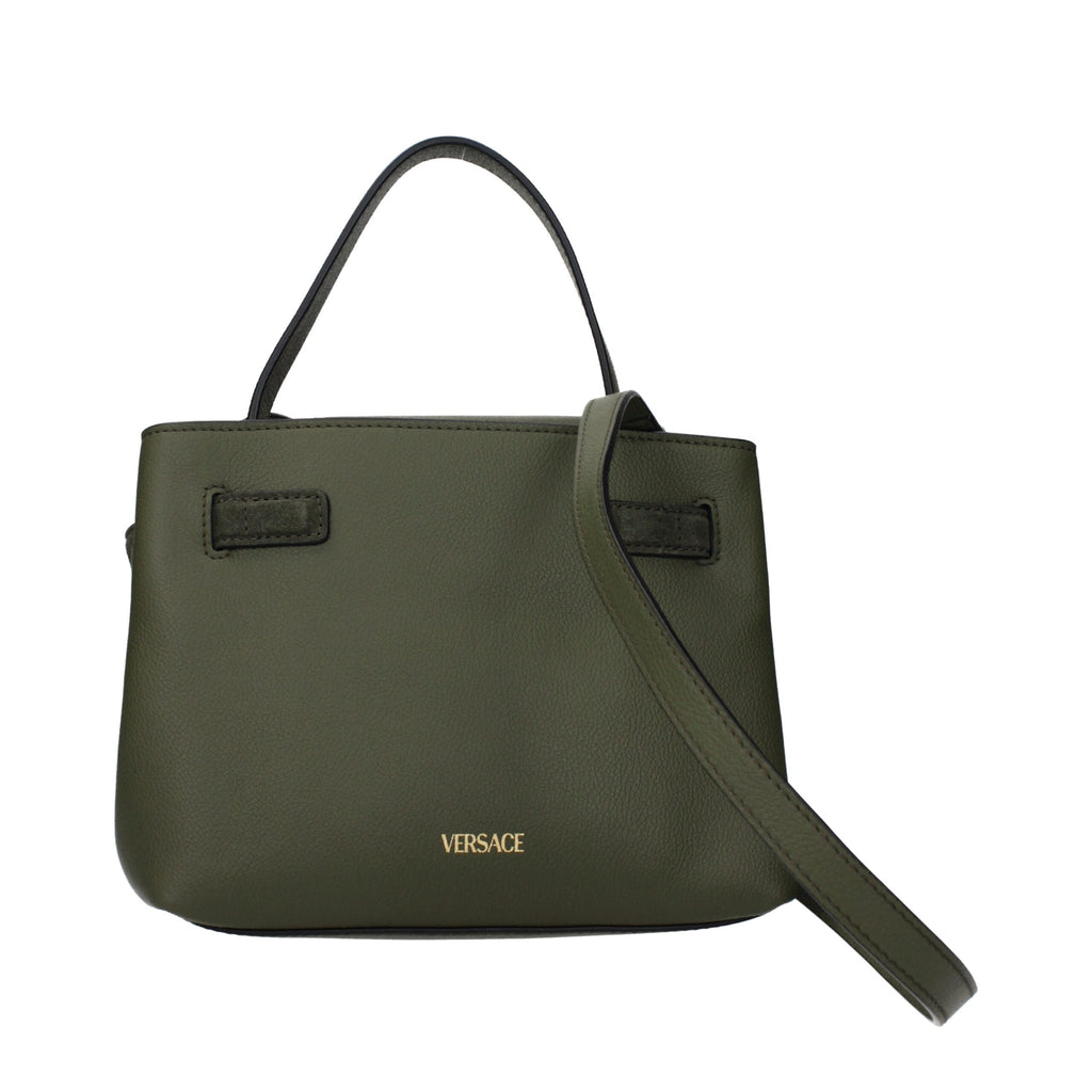 Versace Green Leather Handbag