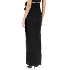 Dolce & Gabbana Black Elastane Long Skirt