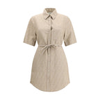 Fendi Beige Cotton Casual Dress