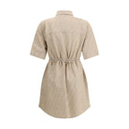 Fendi Beige Cotton Casual Dress