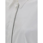 Brunello Cucinelli White Cotton Dress Shirt