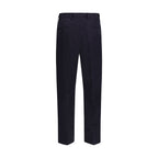 Prada Blue Cotton Dress Pants