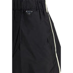 Prada Black Recycled Polyamide Bermuda Shorts