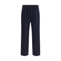 Max Mara Blue Wool Casual Pants
