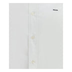 Prada White Fleece Wool Dress Shirt