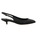 Dolce & Gabbana Black Leather High Heel Pumps