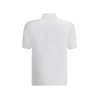 Brunello Cucinelli White Cotton Polo Shirt