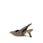 Brunello Cucinelli Brown Leather High Heel Pumps