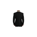 Dolce & Gabbana Black Silk Two-Piece Suit