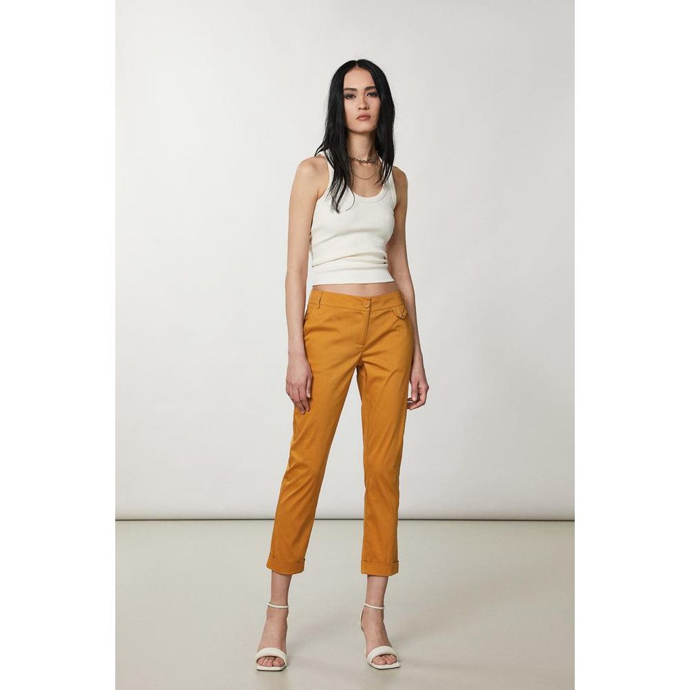 Patrizia Pepe Natural Cotton Casual Pants
