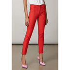 Patrizia Pepe Red Cotton Casual Pants