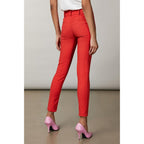Patrizia Pepe Red Cotton Casual Pants