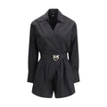 PINKO Black Cotton Jumpsuit