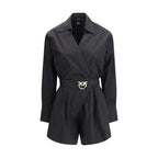 PINKO Black Cotton Jumpsuit