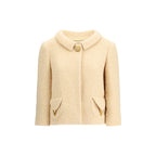 Valentino Cream Fleece Wool Coat