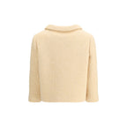 Valentino Cream Fleece Wool Coat