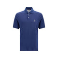 Brunello Cucinelli Blue Cotton Polo Shirt