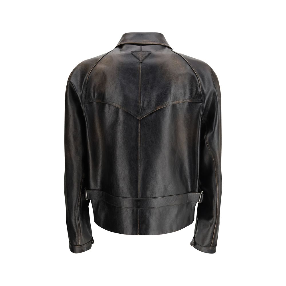 Prada Black Leather Jacket