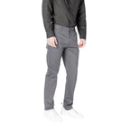 Armani Exchange Blue Cotton Skinny Pants