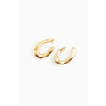 Patrizia Pepe Gold Plastic Earrings