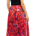 Patrizia Pepe Red Polyester Long Skirt