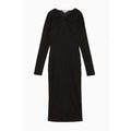 Patrizia Pepe Black Wool Casual Dress