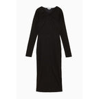Patrizia Pepe Black Wool Casual Dress