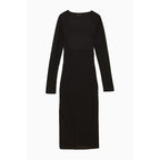 Patrizia Pepe Black Wool Casual Dress