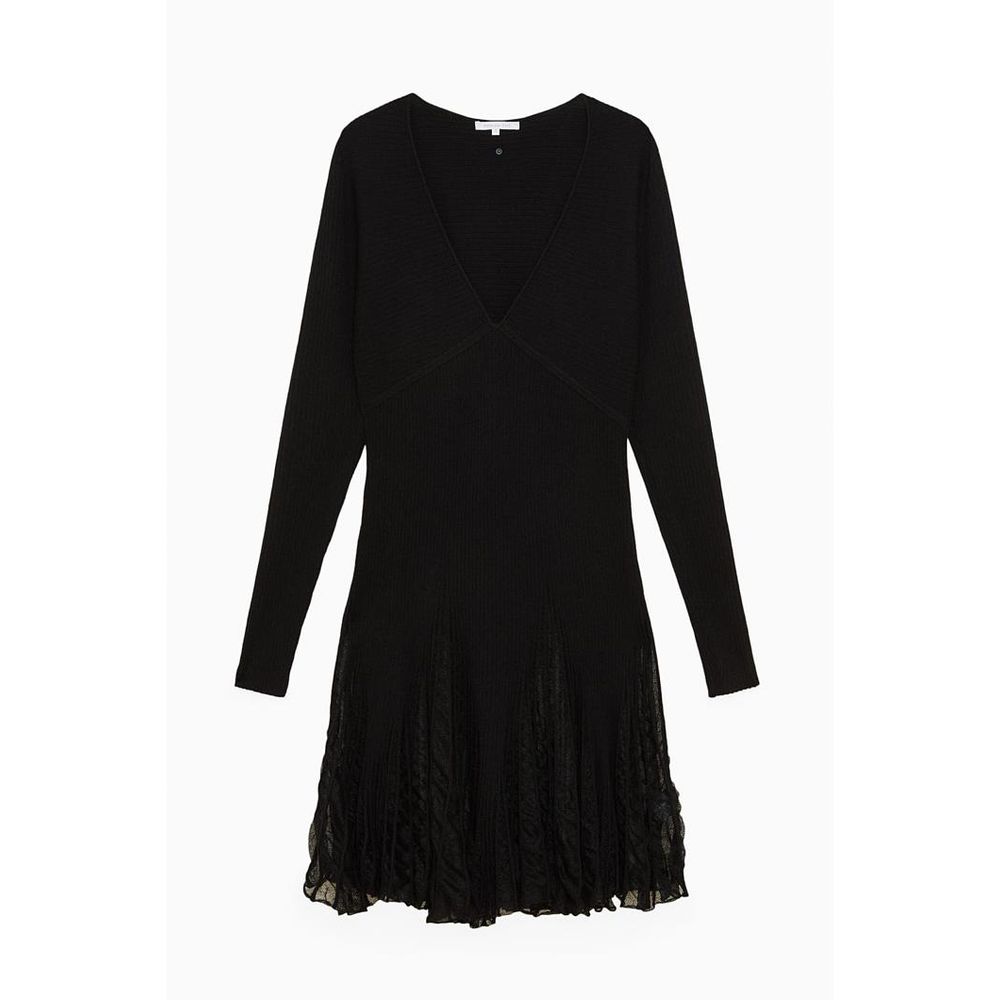 Patrizia Pepe Black Viscose Casual Dress