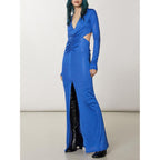 Patrizia Pepe Blue Polyester Casual Dress