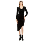 Patrizia Pepe Black Polyester Casual Dress