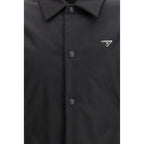 Prada Black Recycled Polyamide Coat