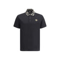 Versace Black Cotton Polo Shirt