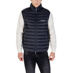 Armani Exchange Blue Polyamide Sleveless Jacket
