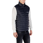 Armani Exchange Blue Polyamide Sleveless Jacket
