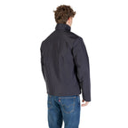 Armani Exchange Blue Polyester Full-Length Jacket
