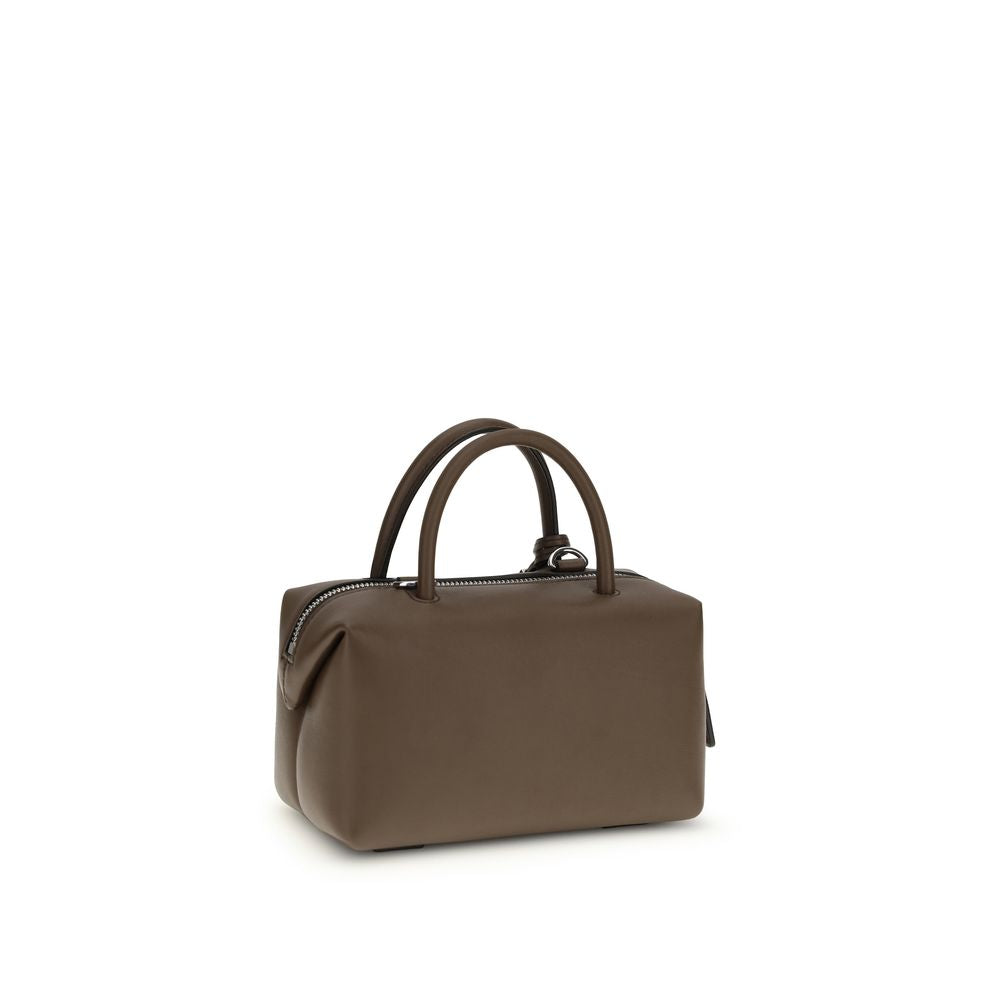 Max Mara Brown Calf Leather Bos Taurus Handbag