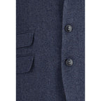 Brunello Cucinelli Blue Wool Blazer