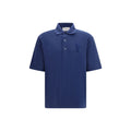 Ami Paris Blue Cotton Polo Shirt