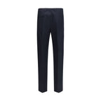 Gucci Blue Cotton Casual Pants