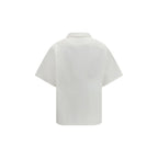 Prada White Cotton Pattern Shirt